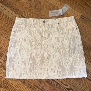 Animal print denim skirt by Dear John